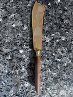 Tortenmesser Jugendstil vergoldet 