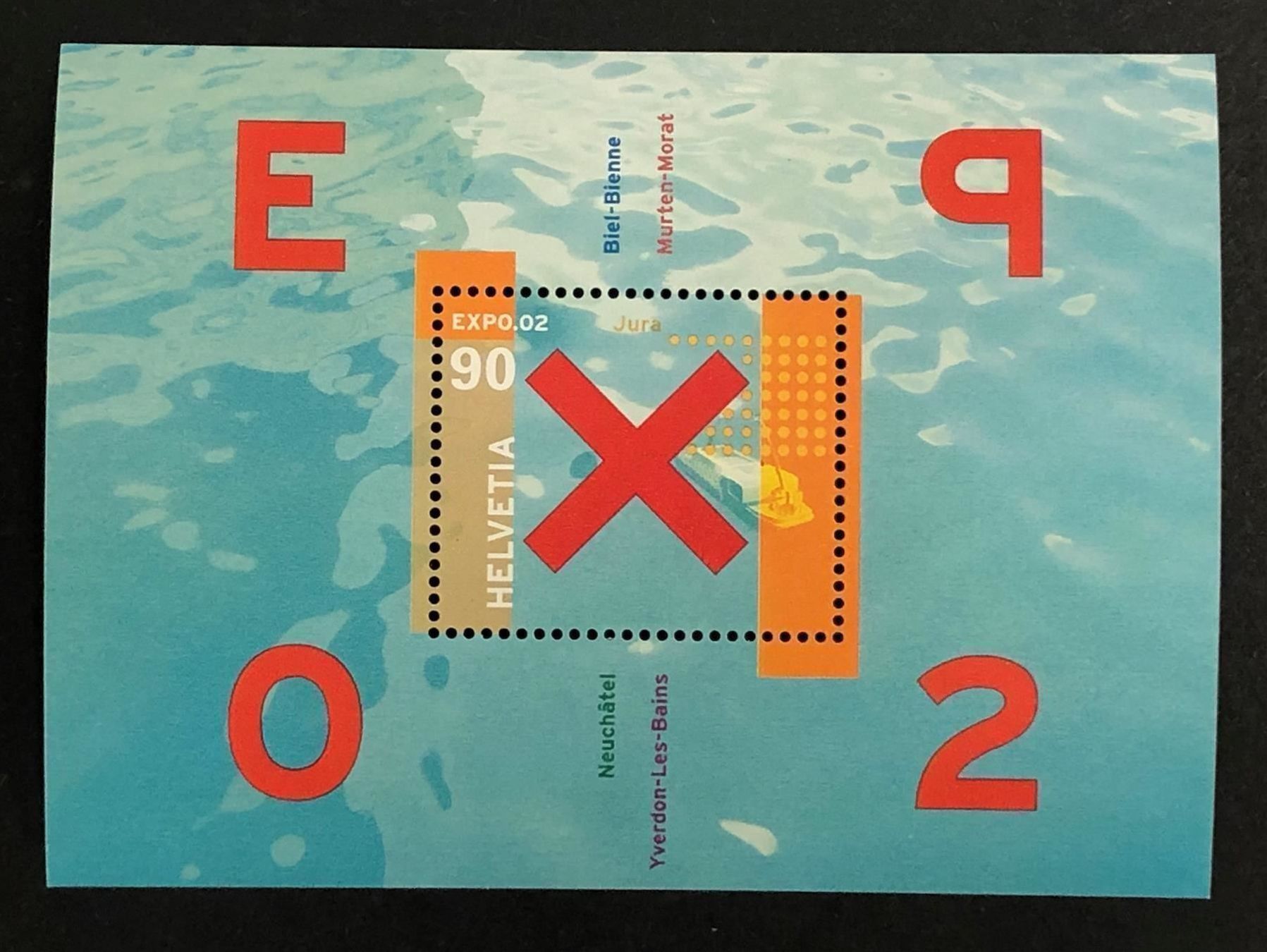 Tutti i francobolli: BLOCK EXPO.02 2002** – Nuovo e nell'imballaggio originale da Oberwil BL venduto da SALOB
