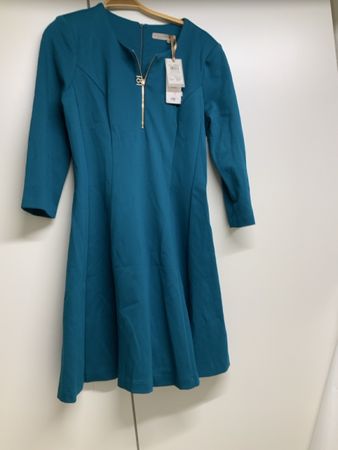 Rinascimento Kleid Dunklgrün Italy Gr L neu