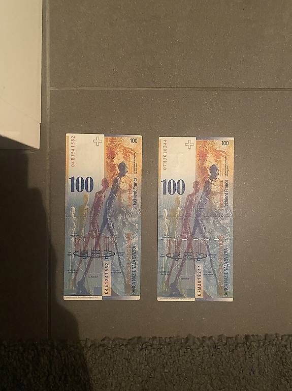 Banconote: 2x 100er Note alte CH Serie – Usato da Trübbach venduto da alf_5fpf 3