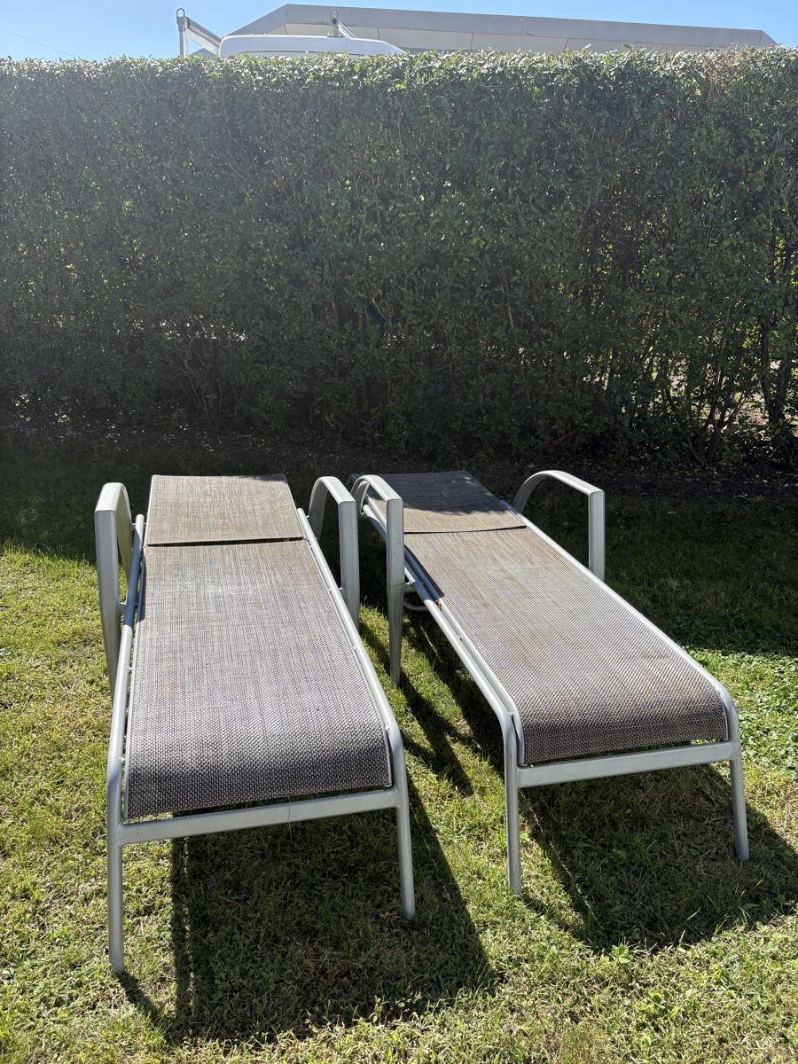 Sedie a sdraio: 2 Gartenliegen grau – Usato da Uznach venduto da Ale1603 3