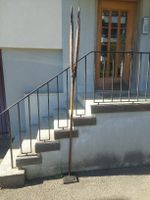 Speer, um Nilppferde in eine Grube zu jagen, Südafrika,  alt
