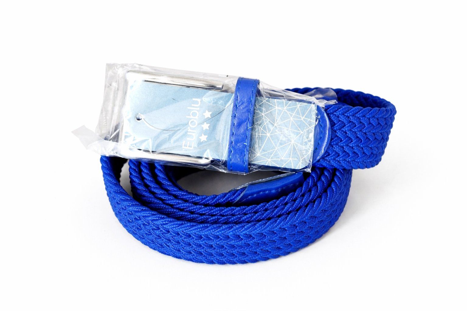 Cinture: Hochwertiger Flechtgürtel Blau – Elastisch & Elegant – Nuovo e nell'imballaggio originale da Fully venduto da VaneaSelection 1