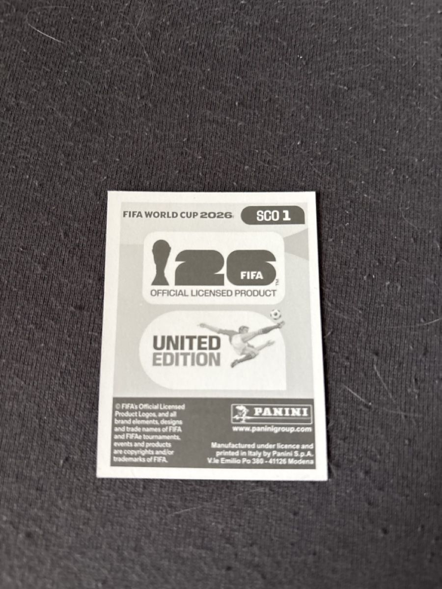 Panini Carte collezionabili: Panini Bild SCO1 – Nuovo (secondo la descrizione) da Rechthalten venduto da Thierry_89 1