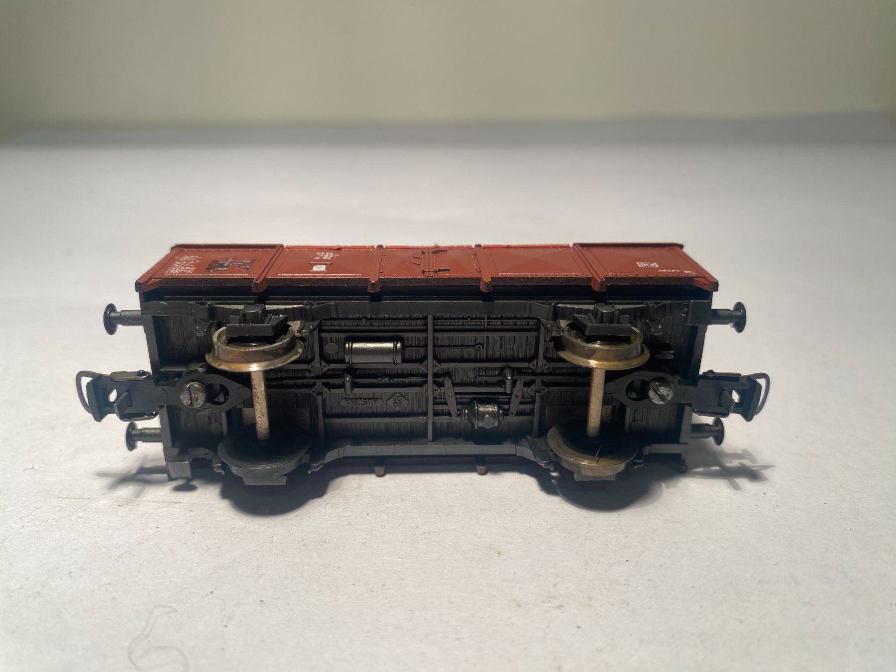 Roco Modellini di ferrovie: ROCO Klappdeckelwagen DB DC Achsen – Usato da Buchrain venduto da Modellbahn11 7