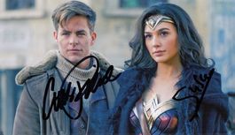 WONDER WOMAN Chris PINE Gal GADOT / AUTOGRAMME