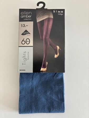 Strumpfhose, indigo in Grösse S, 60 den