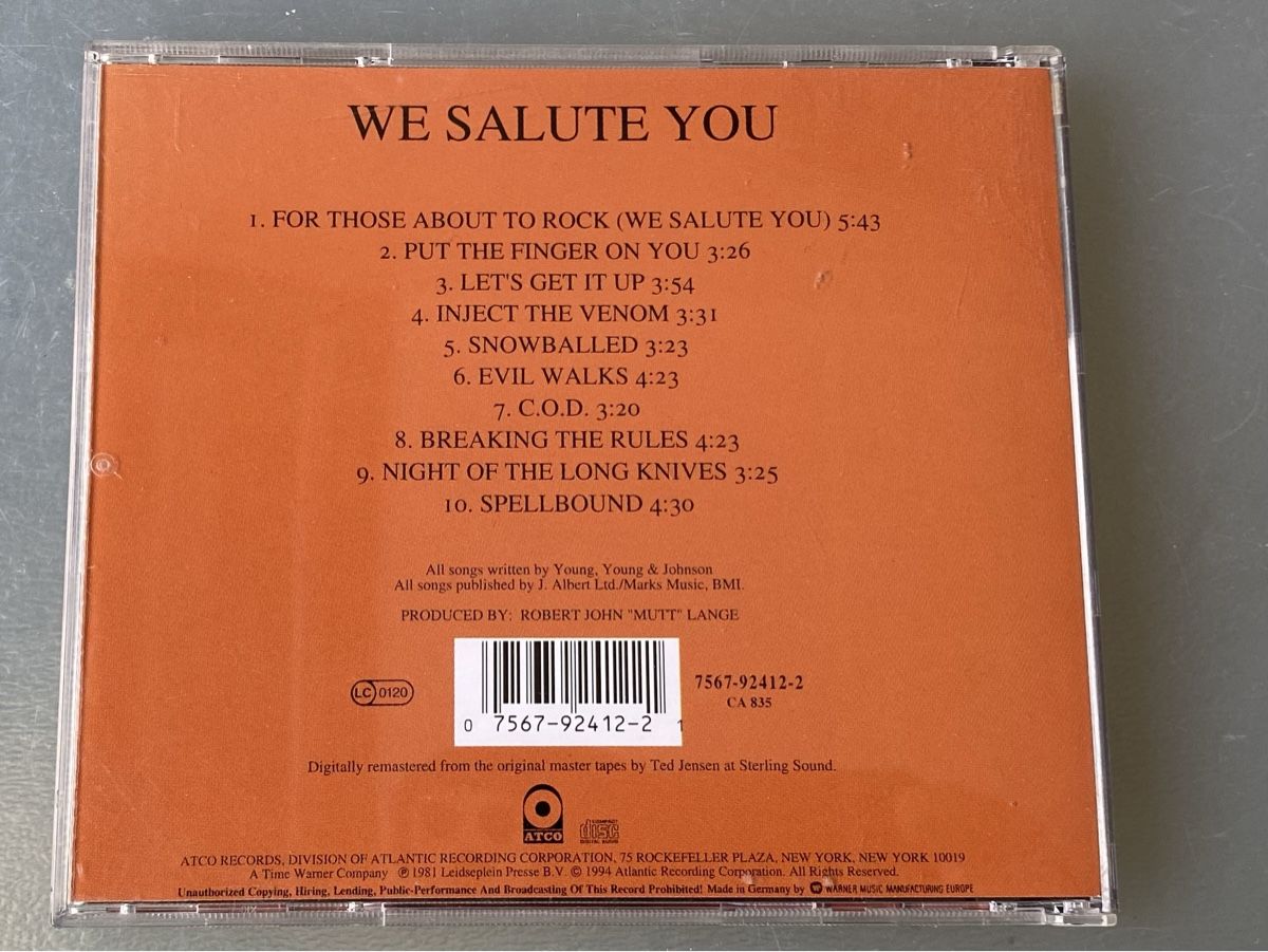 CDs: AC/DC - For Those About To Rock – Gebraucht aus Oberried Brienz von  1