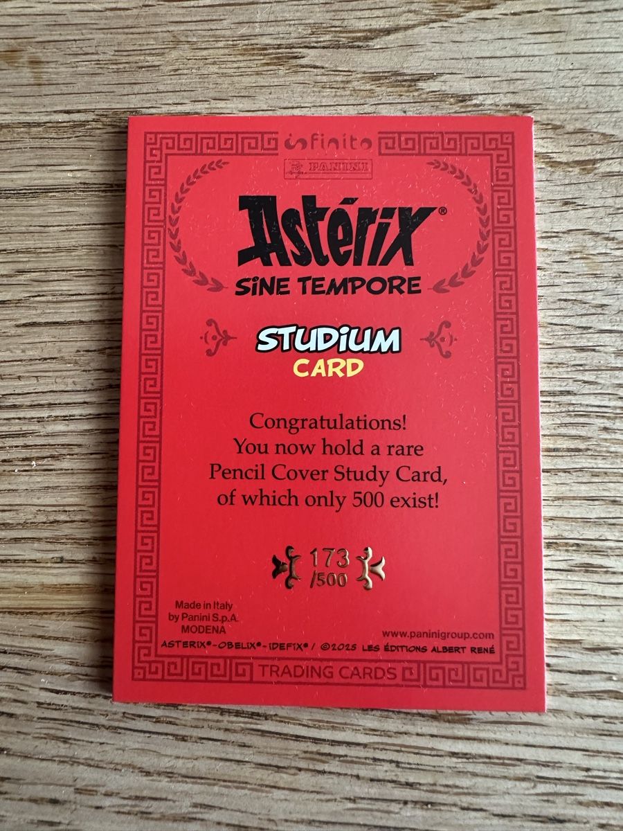 Panini Carte collezionabili: Carte Asterix panini 500ex. infinito numerotée – Nuovo e nell'imballaggio originale da Meyrin venduto da houpstragus 2