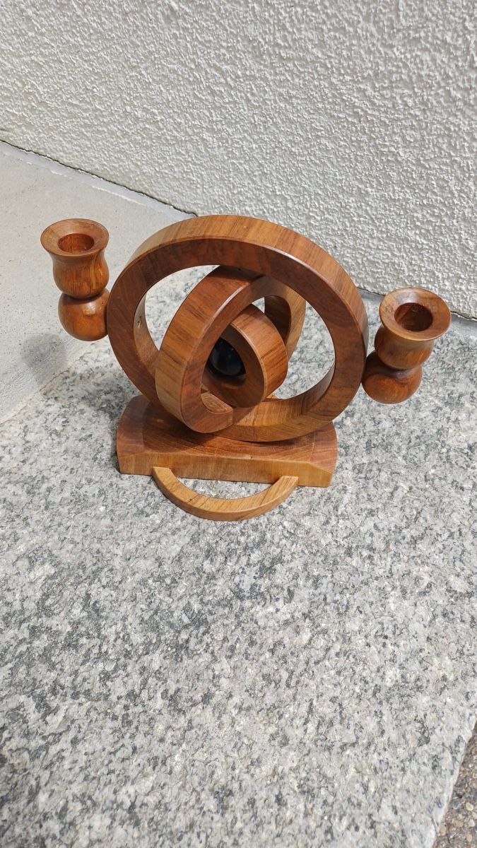 Portacandele: Schöner Kerzenständer aus Holz – Usato da Flawil venduto da Naphtali 4