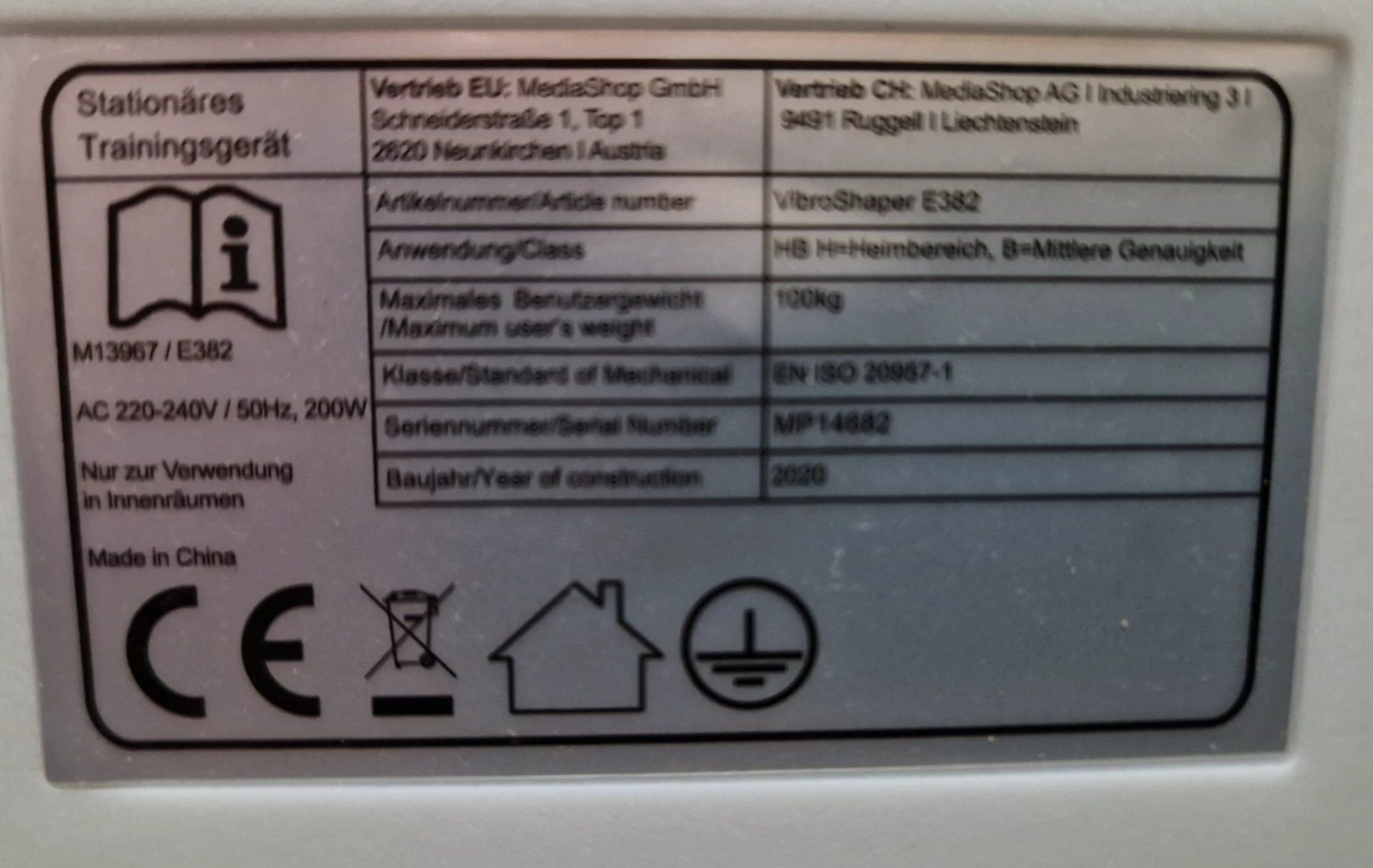 Vibroshaper Hometrainer: Vibroshaper (wenig gebraucht) – Usato da Basel venduto da TheThimmins 1