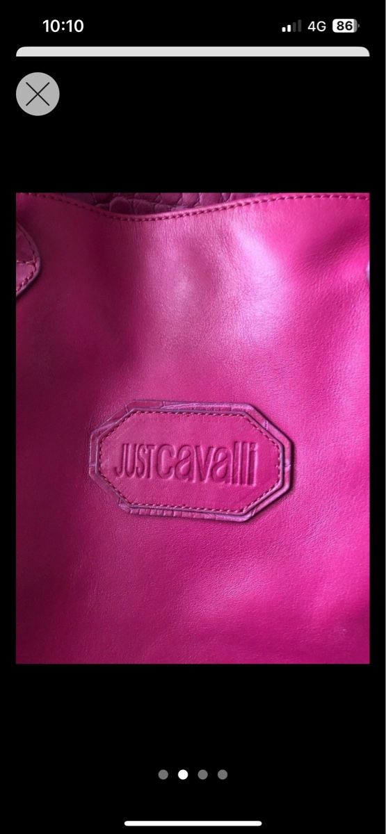 Roberto Cavalli Borse da donna: JustCavalli Ledertasche pink Kroko-Optik – Nuovo (secondo la descrizione) da Rüfenacht venduto da lilly_67