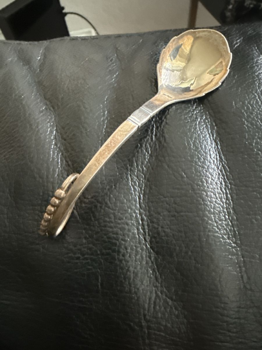 Jensen Cucchiai: Georg Jensen Silver 925 tea caddy spoon/löffel – Usato da Rütihof venduto da wham70 2