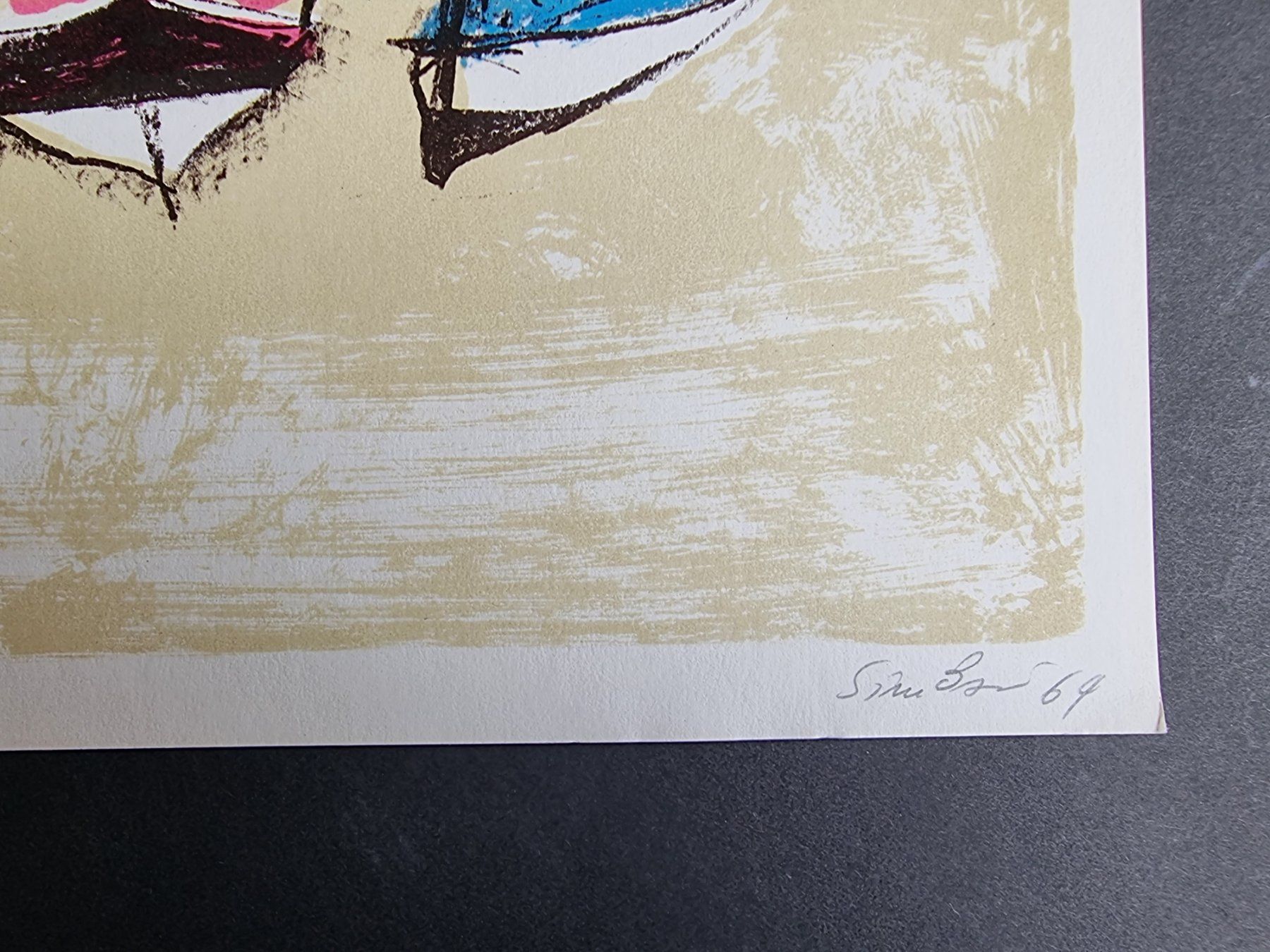 Grafiken & Lithographien: KÜNSTLER  ? LITHOGRAPHIE SIGNIERT NUMMERIERT – Gebraucht aus Gersau von grafik-kunst 2