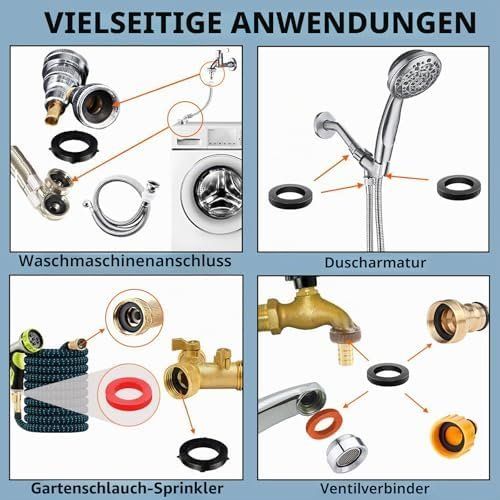 Sanitari: 7 Grösse Wasserschlauch Dichtung 20 O-Ring-Sortiment Kit – Nuovo e nell'imballaggio originale da Hundwil venduto da pak_7zvn 4