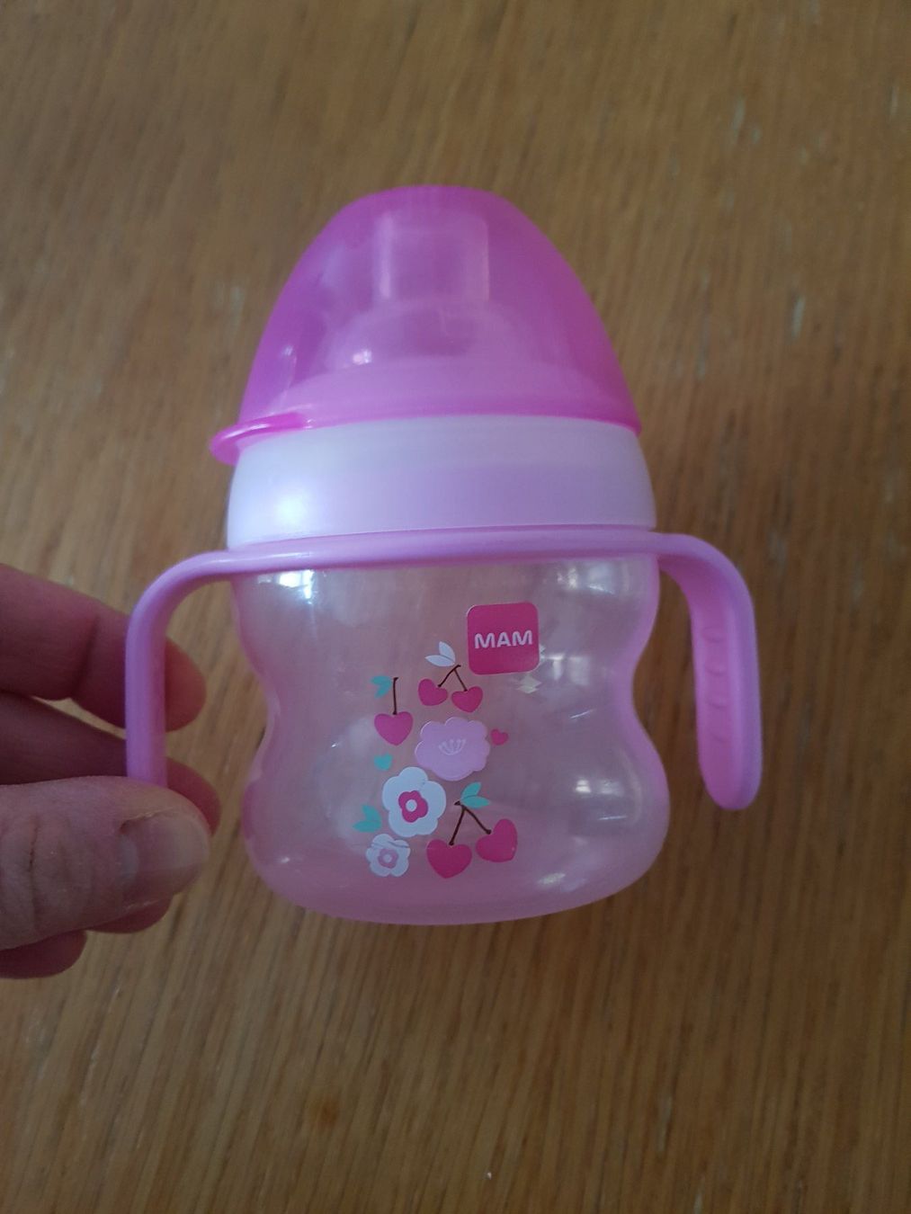 Mam Baby-Mahlzeiten: MAM Trinklernflasche, rosa – Gebraucht aus Zürich von ege_rbb9 1