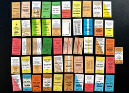 50 Tickets, Fahrkarten, Billette, Spezialbillette  unbenutzt