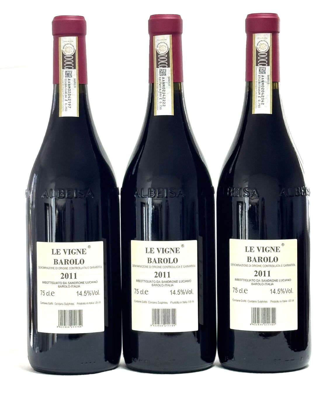 Vino: 3 x SANDRONE BAROLO LE VIGNE 2011 – Nuovo e nell'imballaggio originale da Sils/Segl Baselgia venduto da myCantina 2