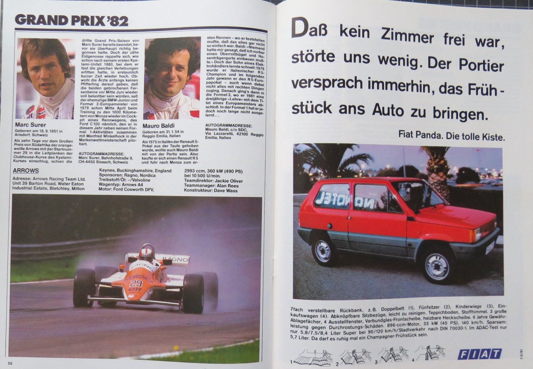 Documenti: Programm Formel 1 in Hockemheim von 1982 – Usato da Ettingen venduto da campione_1 3
