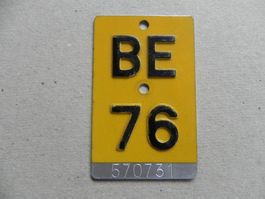 Mofanummer Mofa Nummer BE 76 Bern 1976 Töffli Geschenk