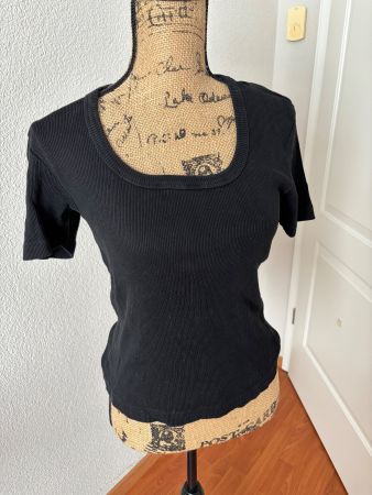 Teddy‘s Shirt Rippen schwarz XL
