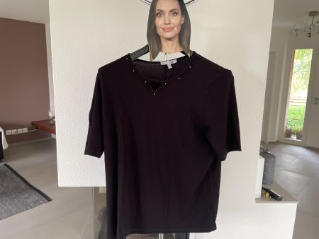 Damenbluse schwarz, FER, Grösse 46