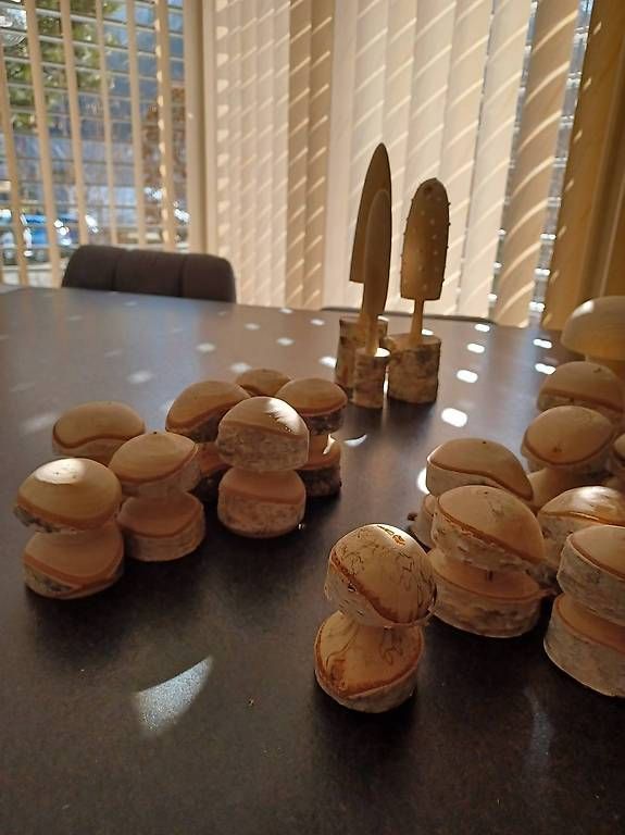 Tutte le decorazioni: Champignons en bois de bouleau – Nuovo e nell'imballaggio originale da Soyhières venduto da 5jm_5czl 2