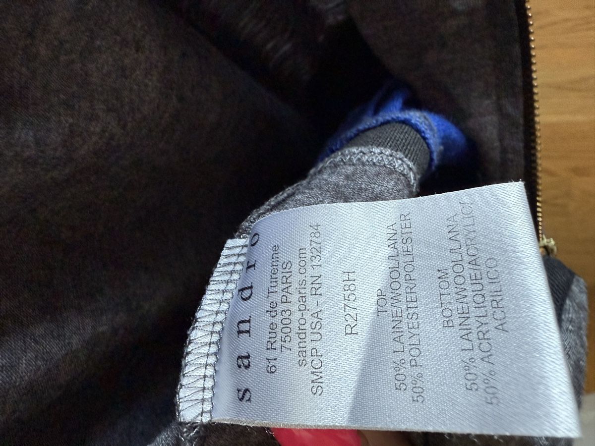 Sandro Kleider: Sandro Kleid, Gr.3 (Viscose/wolle) – Gebraucht aus Meilen von Da-M 3