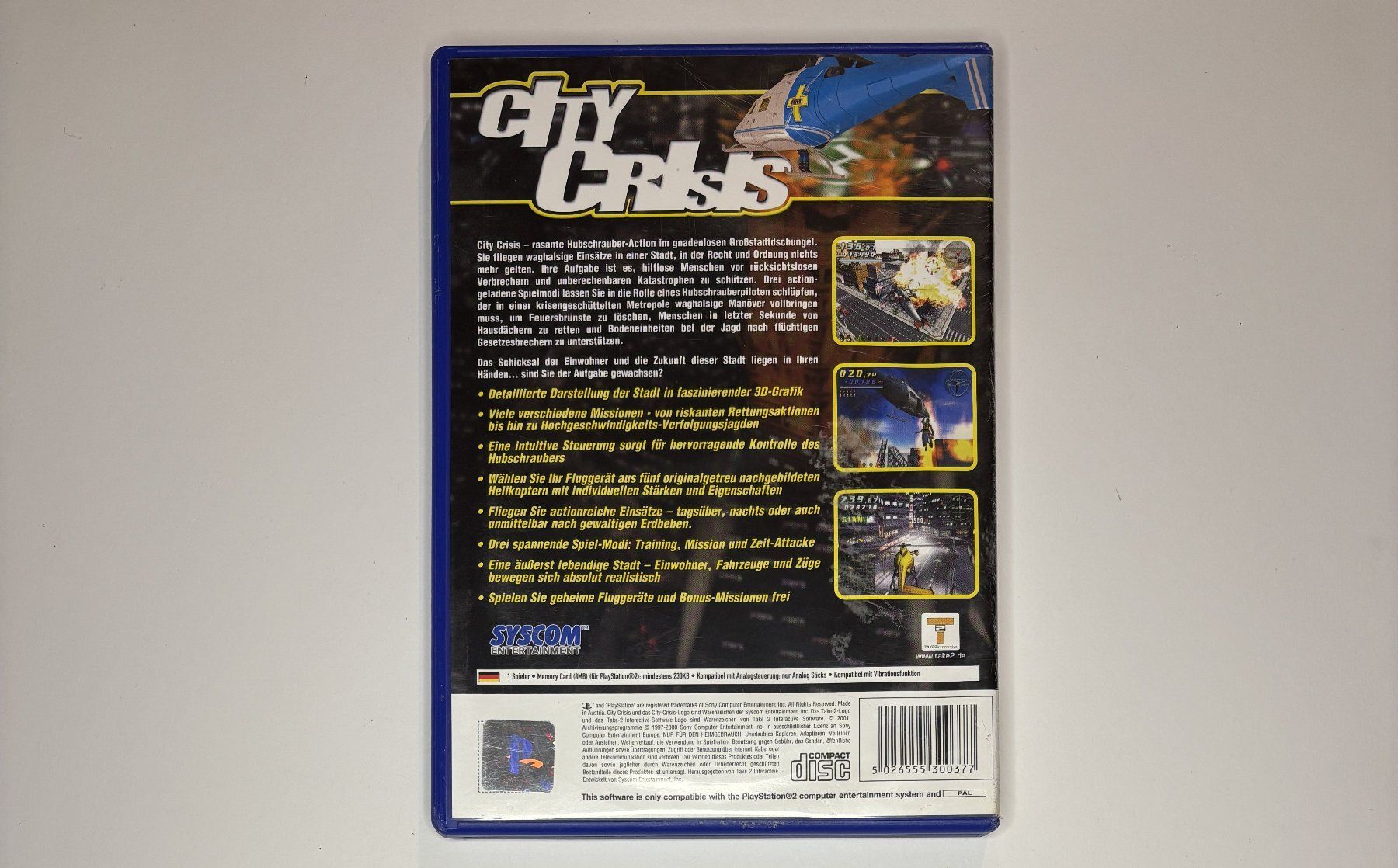 Giochi: PS2 - City Crisis – Usato da Allschwil venduto da Bullach 2