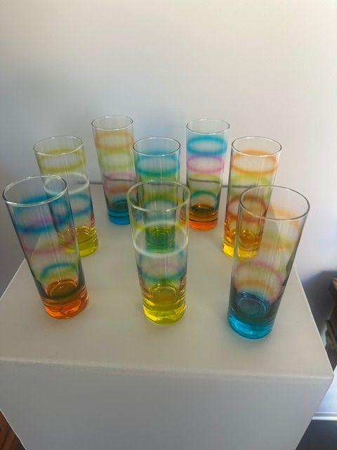 Gläser: 8 Leonardo Vintage Rainbow - Gläser – Gebraucht aus Riehen von BMCLASSICS