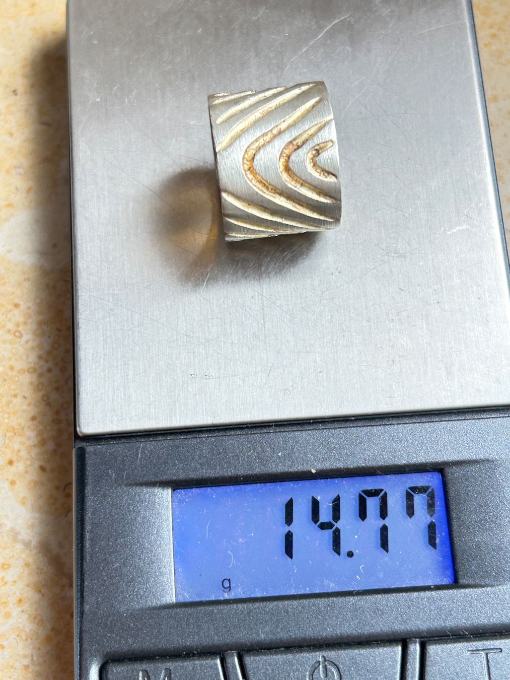 Anelli: Silber Ring Golden WAVES (52) – Usato da Laufen venduto da Bellebellezza 4