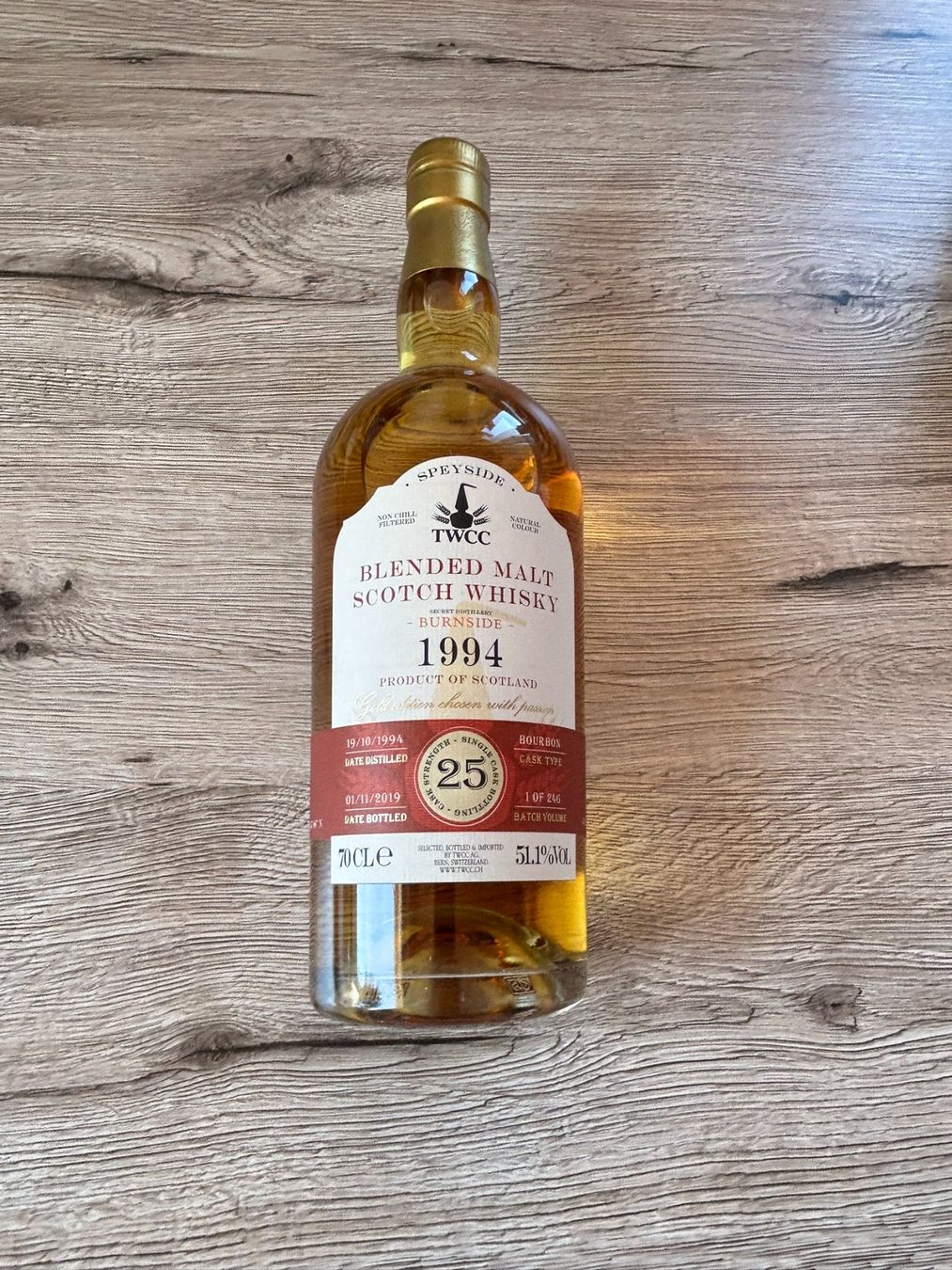Spirituosen: TWCC Blended Malt Scotch Whisky – Neu und originalverpackt aus Leibstadt von Moe69