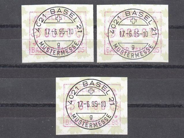 Tutti i francobolli: SBK ATM 10,  Serie + FDC – Usato da Bürglen TG venduto da StampGraf 2
