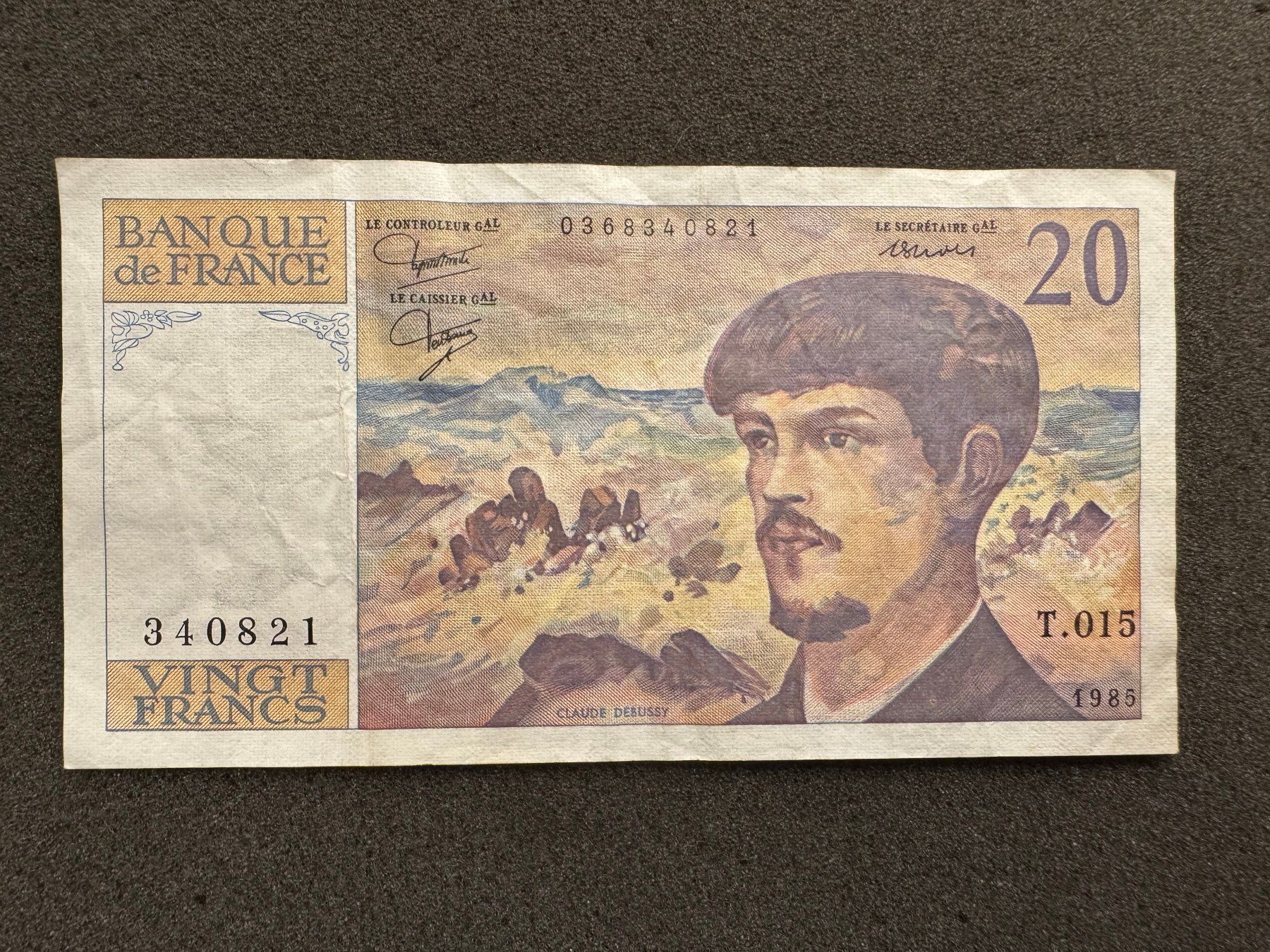 Banconote: 20 Francs Frankreich Banknote 1985 – Usato da Reitnau venduto da tb-muenzen