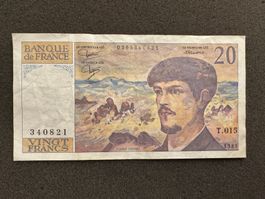 20 Francs Frankreich Banknote 1985