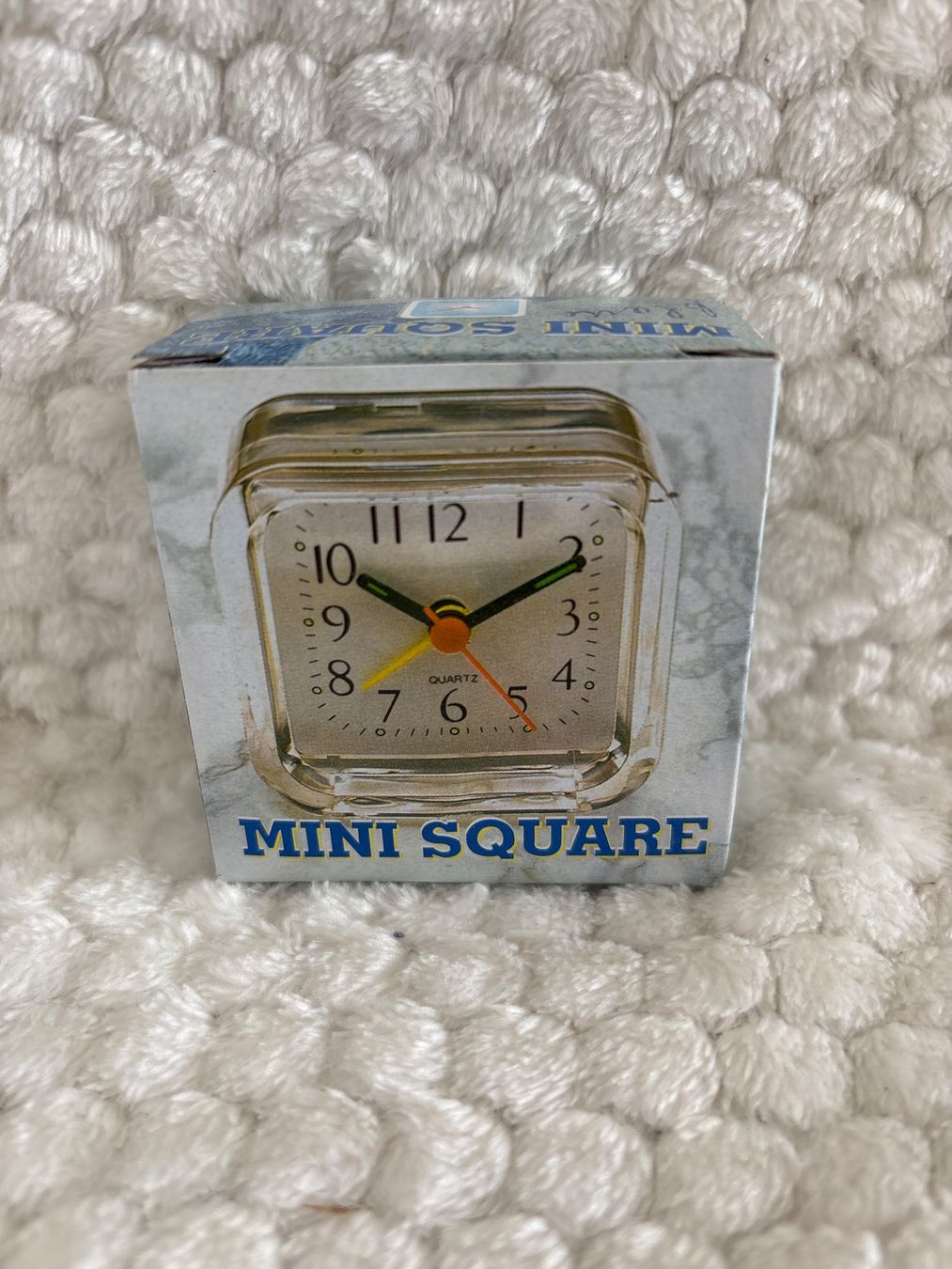 Sveglie: Mini Reisewecker blau 6x6cm – Nuovo e nell'imballaggio originale da Oberegg venduto da MR-shop 2
