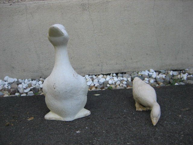 Statuette: 2 Enten / Gänse aus Ton – Usato da Winterthur venduto da Lunaticalpha1 1