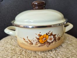 ELO Kochtopf Emaille 16cm mit Deckel