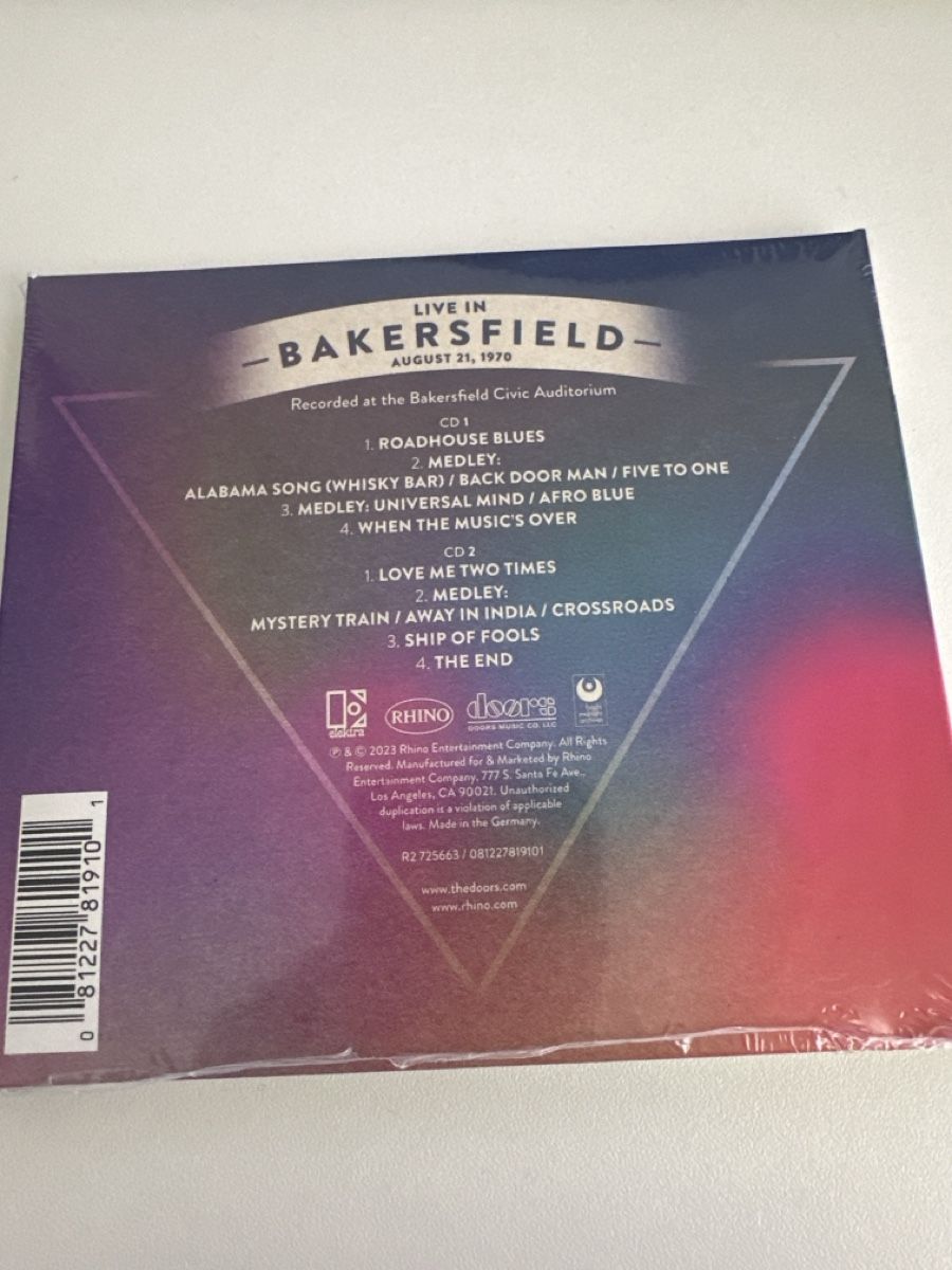 CDs: The Doors - Live in Bakersfield 2CD – Neu und originalverpackt aus Weggis von Steff125ch 1