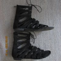 Sandalen Gladiatorenschuhe schwarz Damen Grösse 39