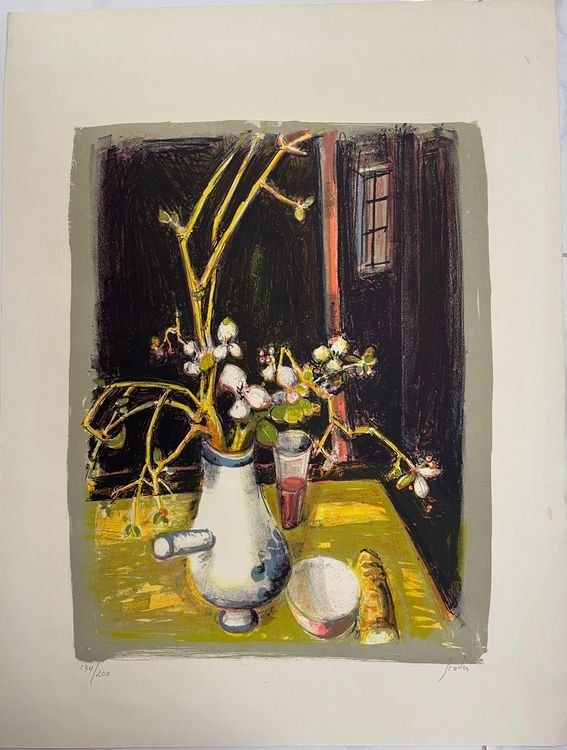 Rudolf Zender – Signierte Lithografie „Stillleben“ 3