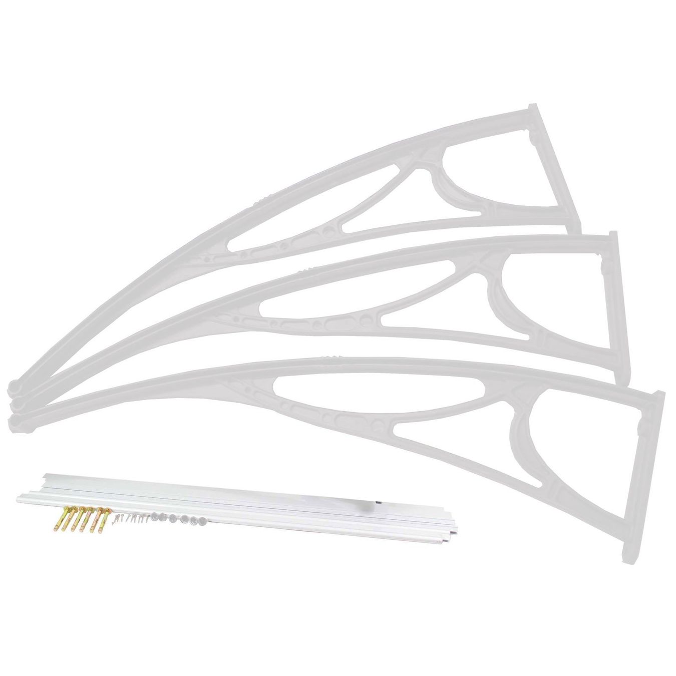 Bücher: Pultvordach 100x295 UV resistent weiss – Neu und originalverpackt aus Bottighofen von zaap 7