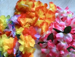 Blumenketten Hawaii-Look für Sommer-Feste & Partys 🥳