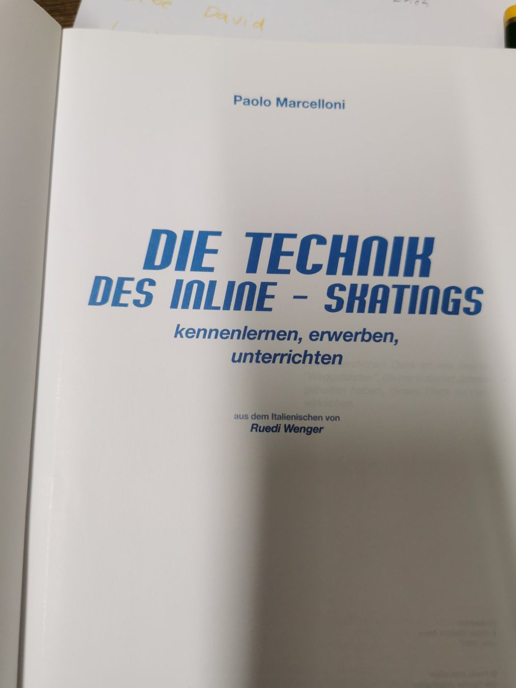 Libri: Die Technik des Inlineskatens – Usato da Zuchwil venduto da truegge 2