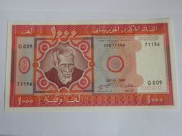 Mauritanien 1000 Ouguiya Geldschein, Jahr 1981, UNC