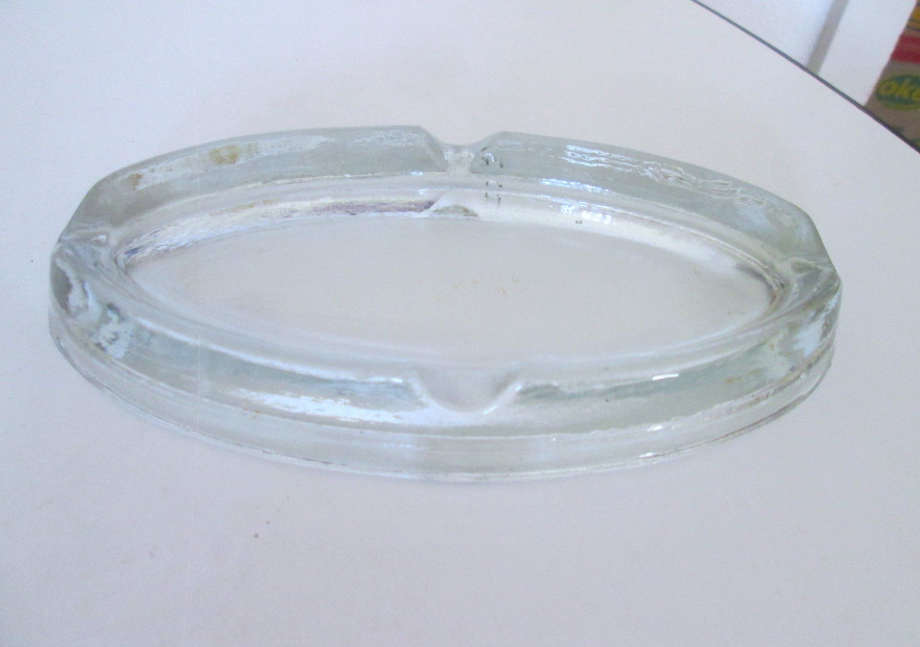 Aschenbecher: Vintage-Glas-Aschenbecher – Gebraucht aus Sementina von babucia