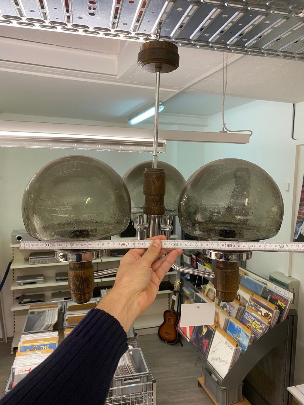 Lampadari & plafoniere: Retro Deckenlampe mit drei Rundleuchten – Usato da Schaffhausen venduto da Galleria13_Brocki_SH 5