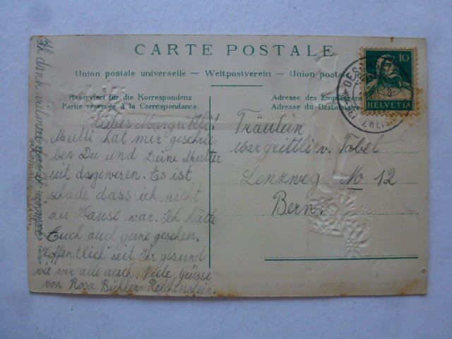 Cartoline postali: AK Zweisimmen mit Wildstrubel 1928 – Usato da Walkringen venduto da Casablanca777 1
