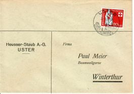 Brief, Heusser - Staub Uster  1957