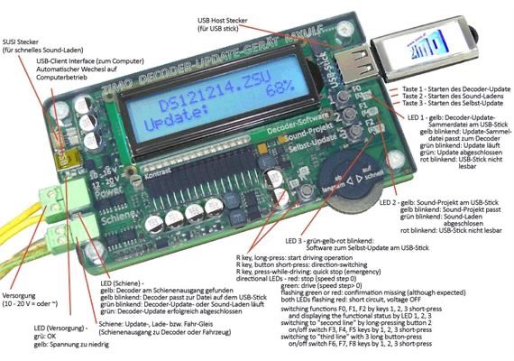 Zimo Trains électriques: ZIMO MXULFA Update-Gerät mit Display-Anzeige – Neuf avec emballage d'origine à Ilanz par esthihu01 1